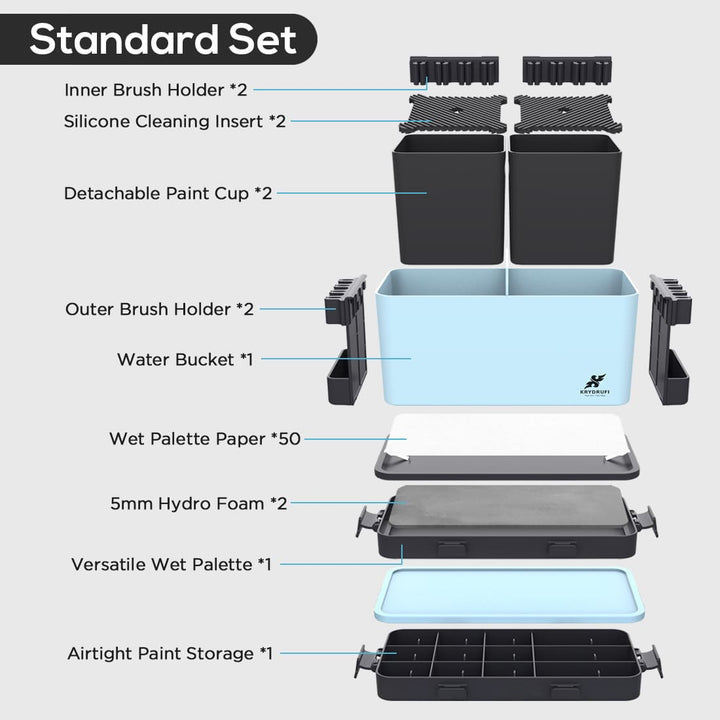 KRYDRUFI All - in - One Modular Art Box — Standard Set - KRYDRUFI - AU
