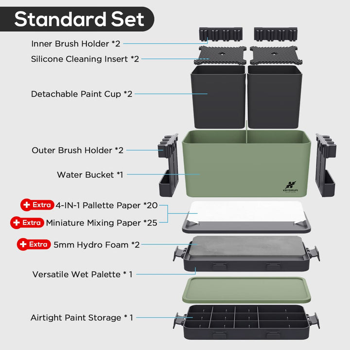 KRYDRUFI All - in - One Modular Art Box — Your Ultimate Mobile Battle Station - KRYDRUFI - AU